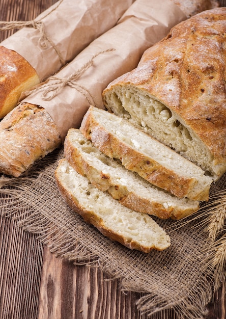 Fresh homemade bread