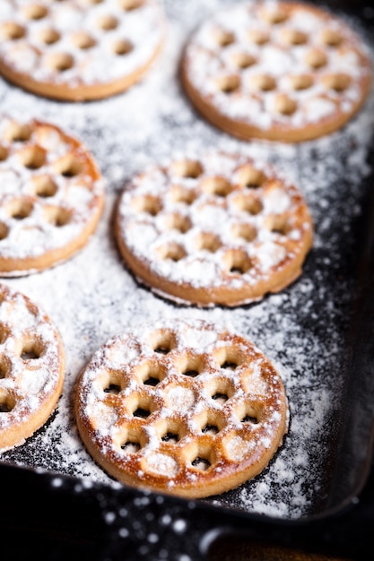 Fresh homemade honey cookies 