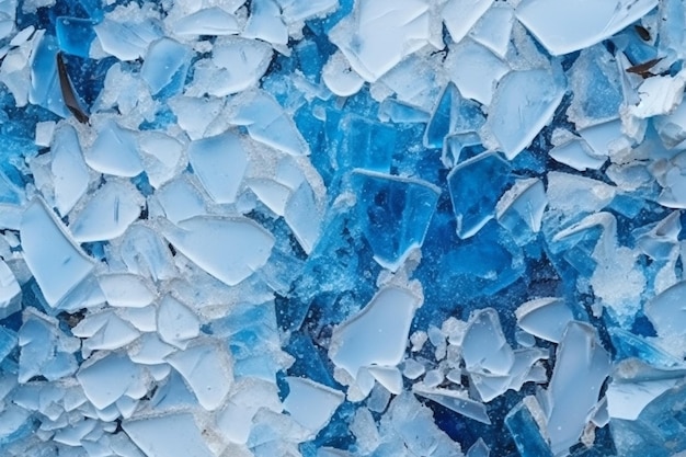 Fresh Ice Background Ai generative