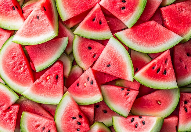 Photo fresh and juicy watermelon slices perfect for summer refreshments and healthy fruit platters