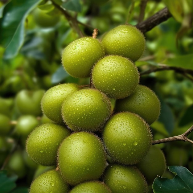 Fresh kiwi fruit flying in studio background restaurant and garden background