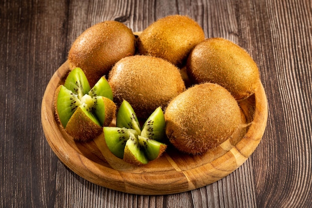 Fresh Kiwi fruit on the table