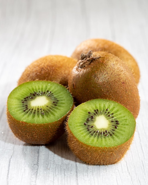 Fresh Kiwi fruit on the table