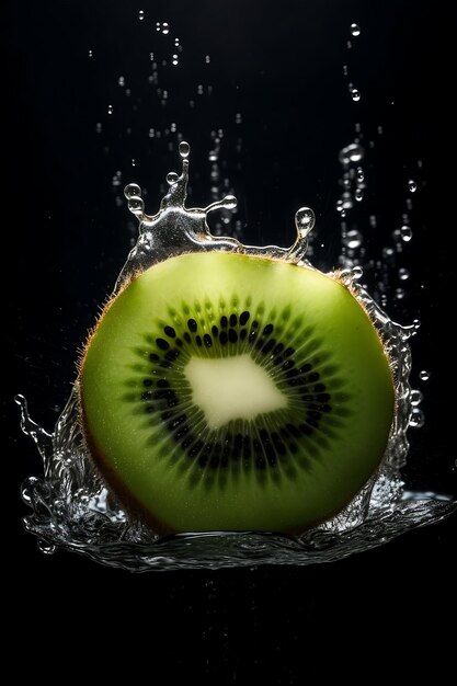 Fresh Kiwi and splash of water