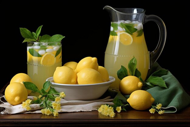 Fresh Lemon Squeeze Delight Summer drink Natural Lemon Juice image photography