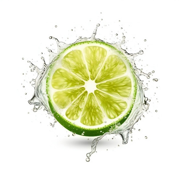 Fresh lime and splash of water