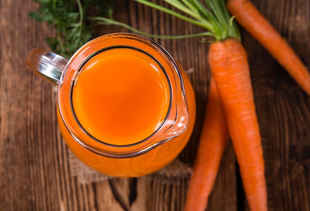 Fresh made Carrot Juice