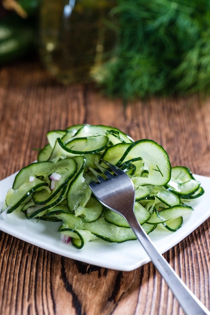 Fresh made Cucumber Salad