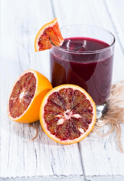 Fresh made Juice Blood Orange