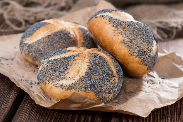 Fresh made Poppyseed Buns