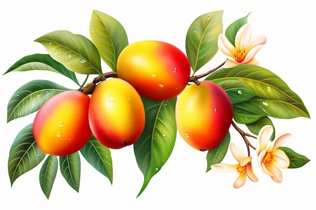 Fresh Mango Fruits Ai generative