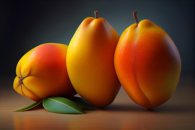 A fresh mango sprig after harvest