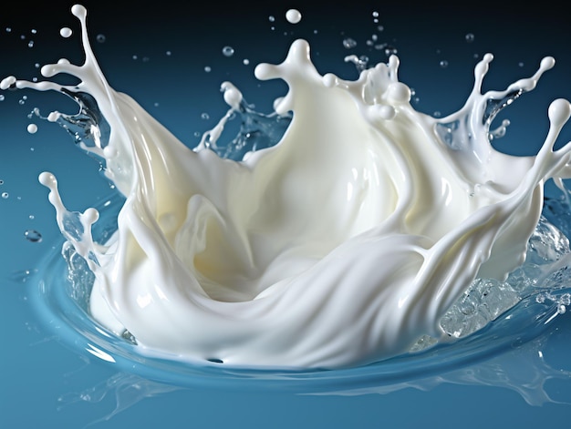 Fresh Milk Splash Generative AI