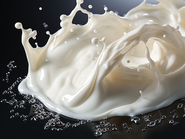 Fresh Milk Splash Generative AI