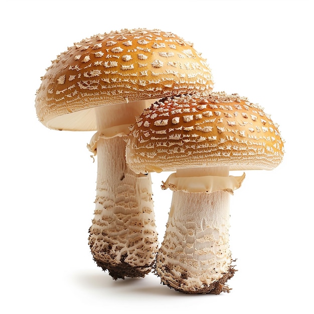 Fresh mushroom isolated on white background