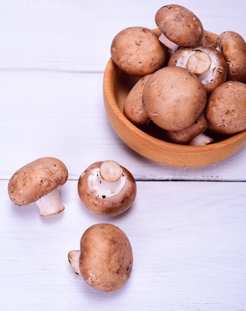 Fresh mushrooms champignon 