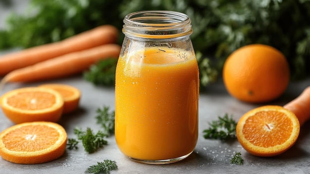 Fresh Orange and Carrot Juice