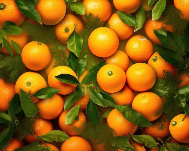 Fresh orange fruit flying in studio background restaurant and garden background