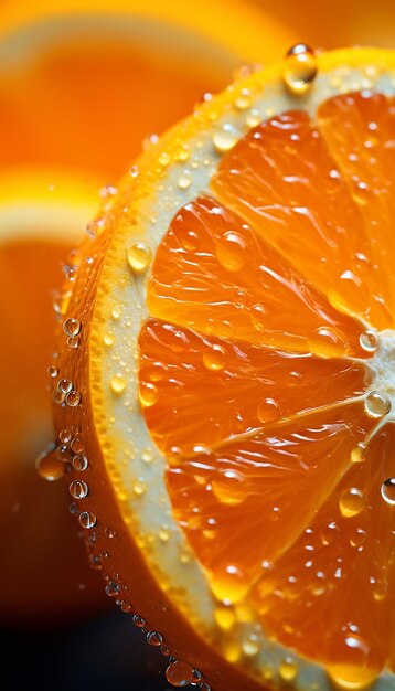 A Fresh Orange Fruits Photography with Cinematic Watersplash