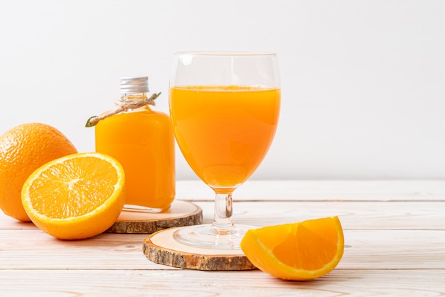 fresh orange juice glass