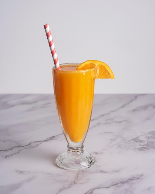 Fresh orange juice with ginger