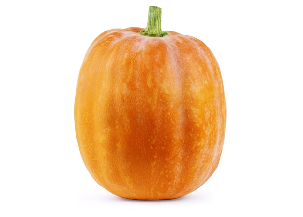 Fresh orange pumpkin isolated on white background