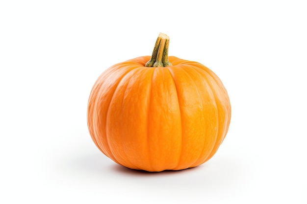 Fresh orange pumpkin isolated on white