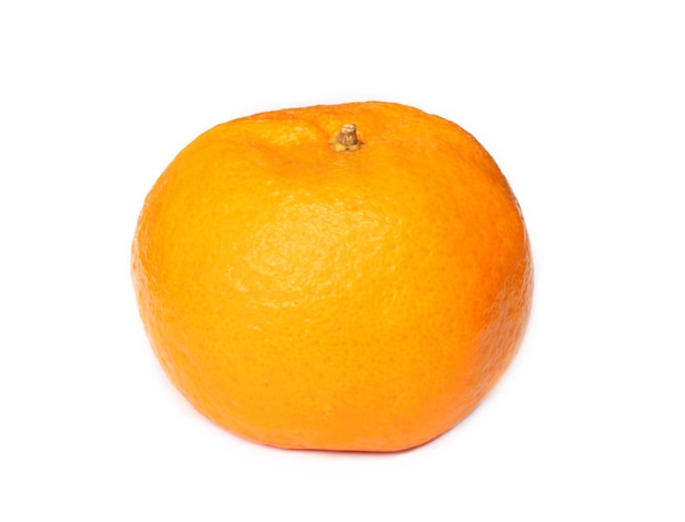 Fresh orange over white background