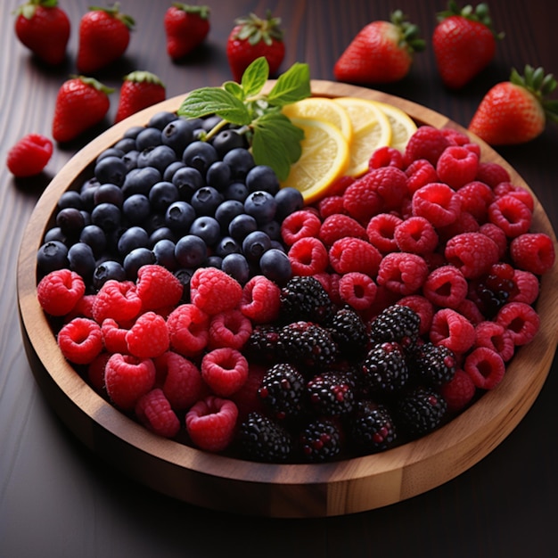 Fresh organic berry composition