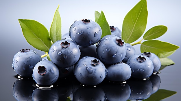 Fresh organic blueberry fruits