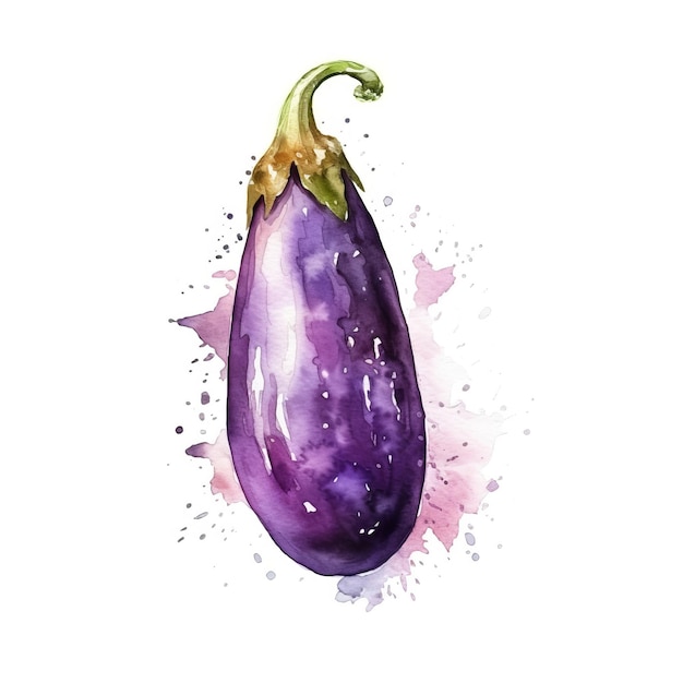 Fresh Organic Eggplant Vegetable Square Background