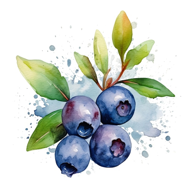 Fresh Organic Huckleberry Berry Square Background