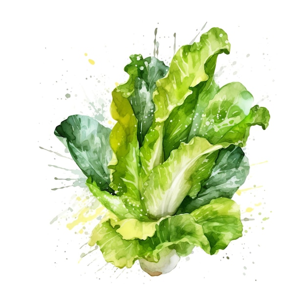 Fresh Organic Lettuce Vegetable Square Background