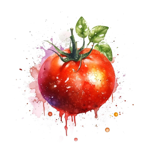 Fresh Organic Tomato Vegetable Square Background