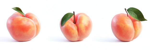 Photo fresh peach isolated on a white background