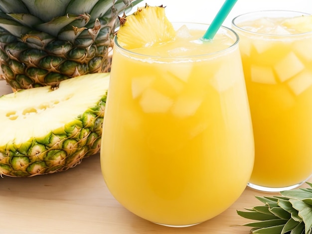 Fresh pineapple drink