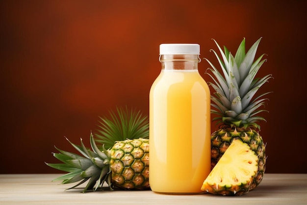 fresh Pineapple juice on isolated white background Pineapple juice image photography