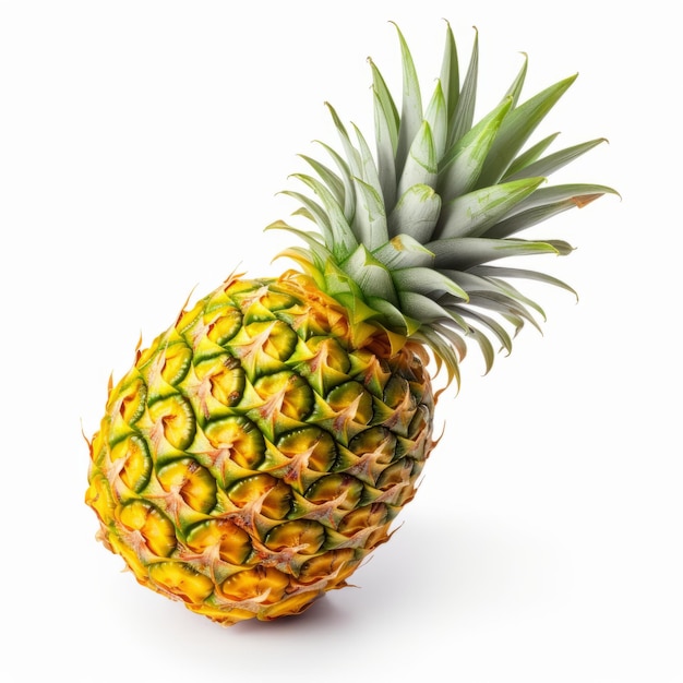 Fresh Pineapple On White Background