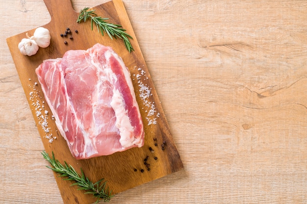 fresh pork raw fillet