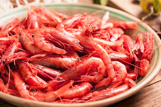 Fresh Prawns ready for cook