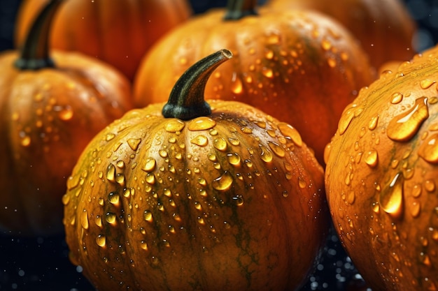 Fresh Pumpkins Ai generative