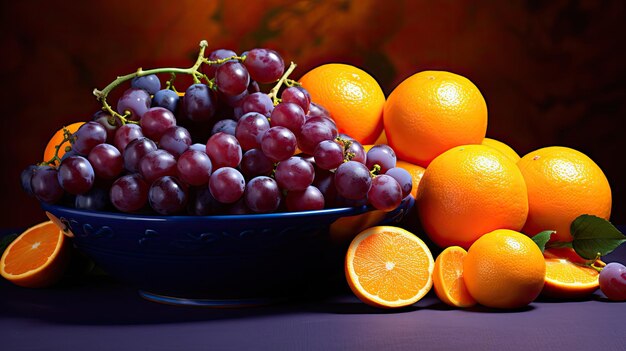 Fresh purple orange