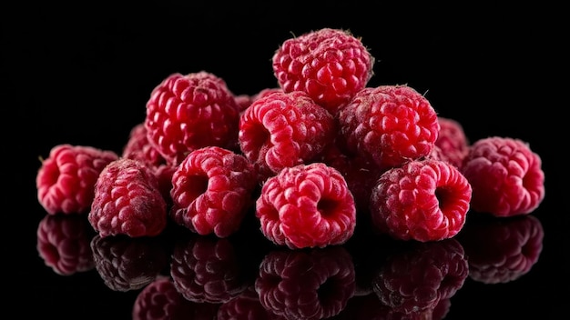 Fresh raspberries ready to be enjoyed