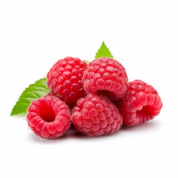 Fresh raspberry isolated Illustration AI GenerativexA