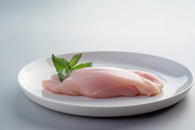 Fresh raw chicken fillet Generate Ai