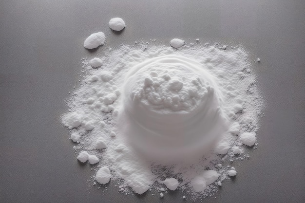 Fresh raw dough powder of bread generative art by AI