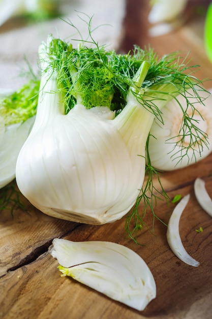 Fresh raw fennel