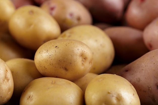 Fresh raw potatoes