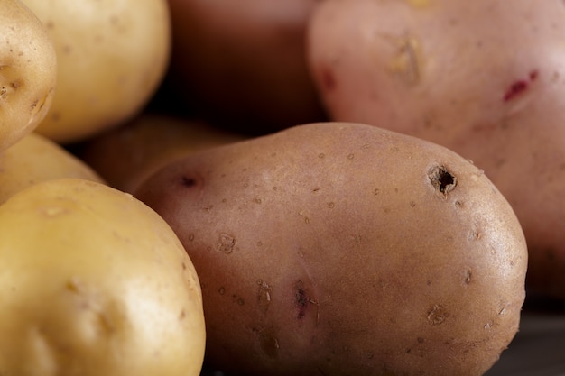 Fresh raw potatoes