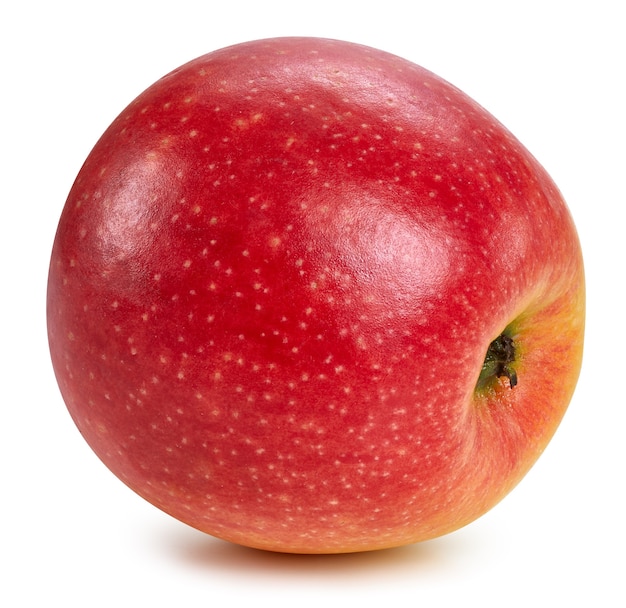 Fresh red apple isolated close up